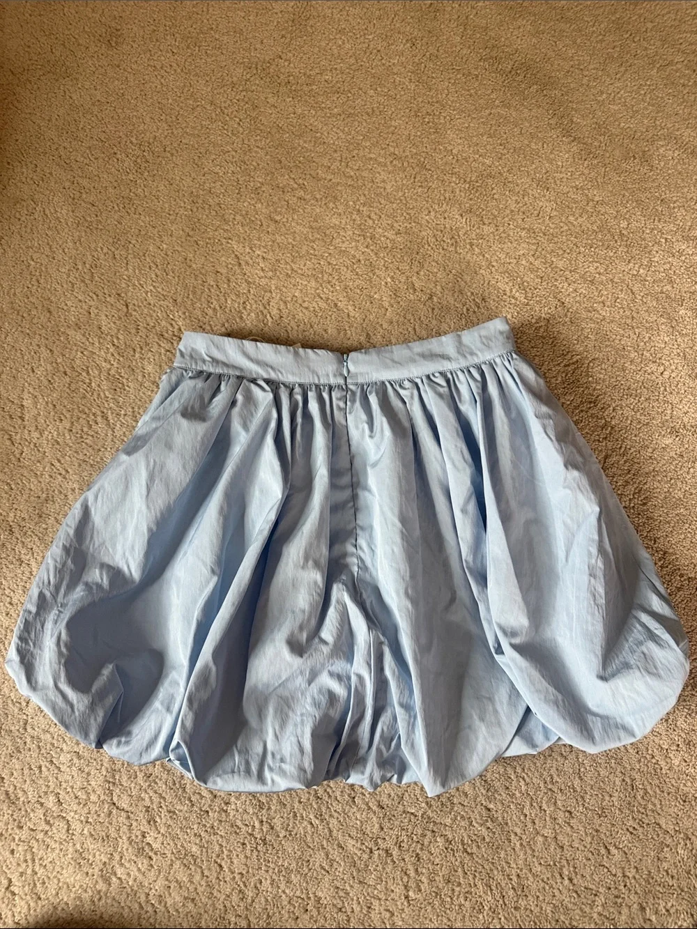 Endless Rose Light Blue Bubble Mini Skirt